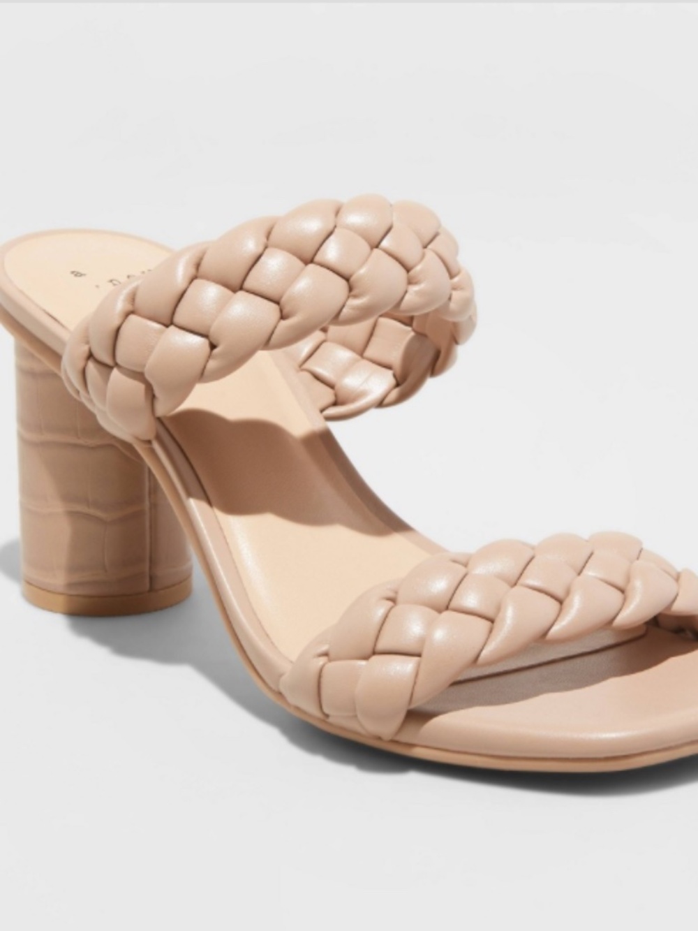 Women's Basil Mule Heels - a New Day™ Brown 12 NWB